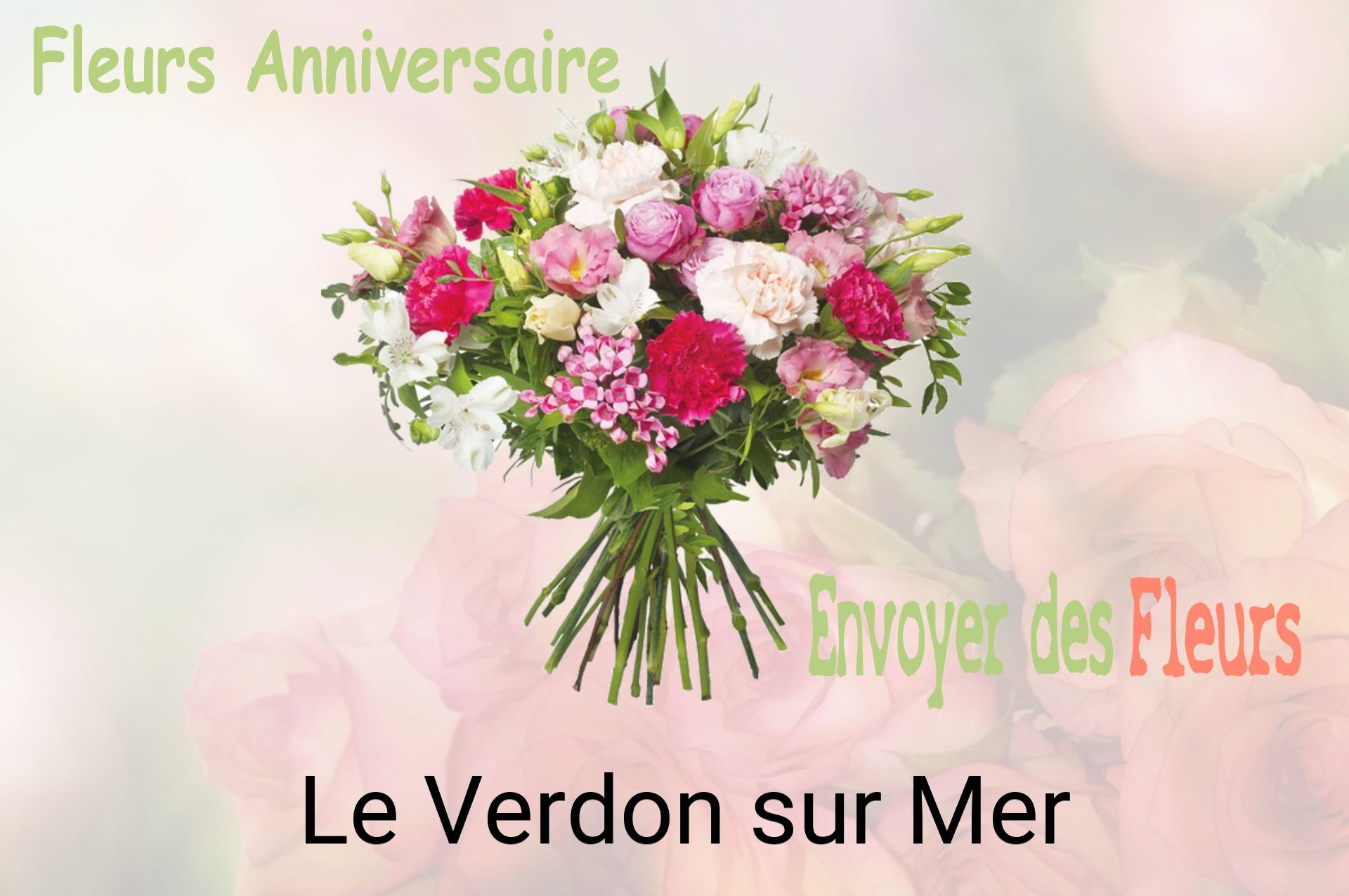 Bouquet de fleurs d’anniversaire livré à Le Verdon-sur-Mer