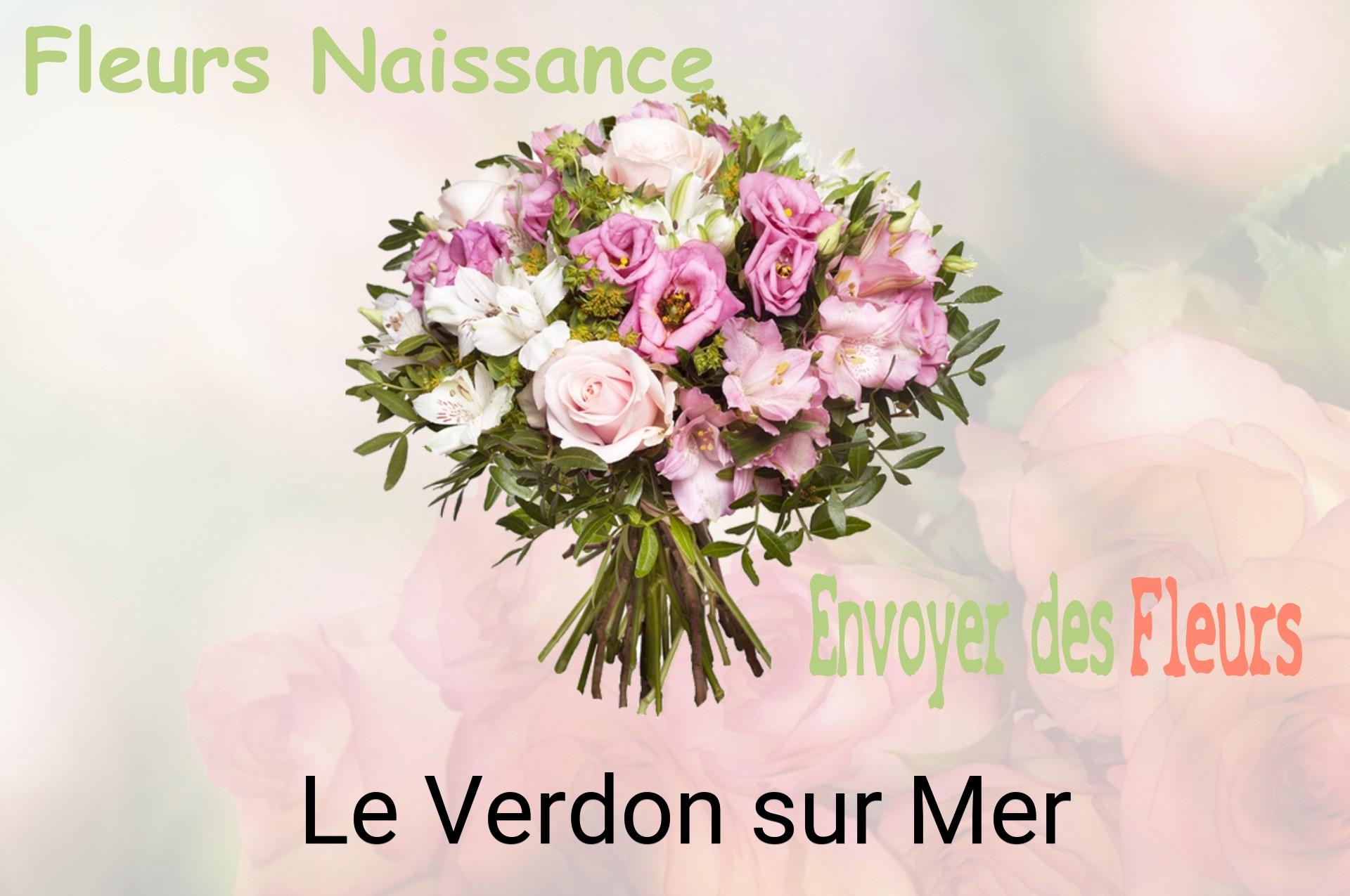 Bouquet de fleurs de naissance livré à Le Verdon-sur-Mer